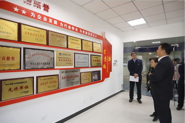 郑州二七区委组织部常务副部长王波一行 莅临我公司考察指导党建事情